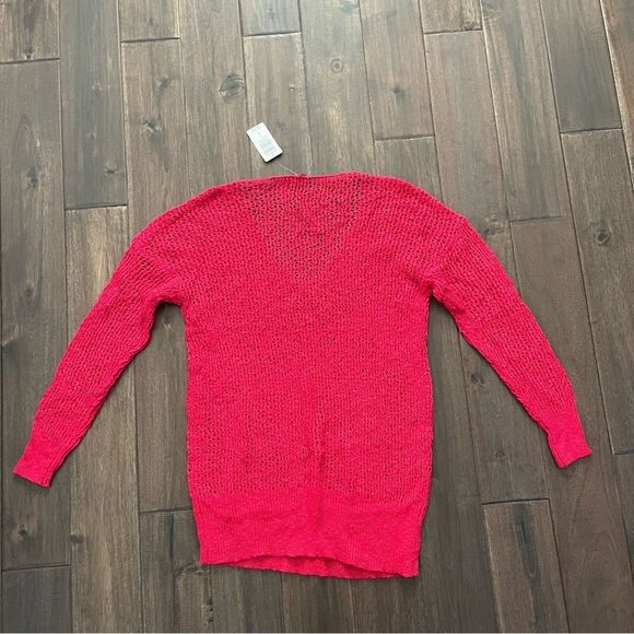 Torrid Red Open Knit V-Neck Sweater L 12 NWT - Picture 5 of 6